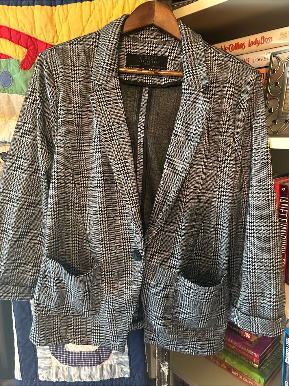 Stoosh Black & White Houndstooth Jacket